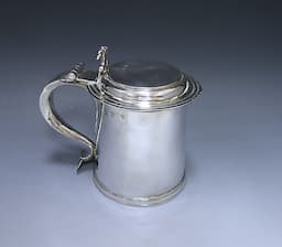 A William and Mary Antique Silver Tankard 1