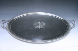 An Antique Silver George III Tray  1