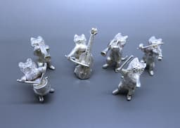 Antique Continental Silver Cat jazz band 1