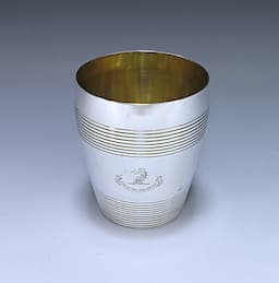 A George III Antique Sterling Silver Beaker 1
