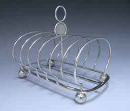 Sterling Silver Victorian Toast Rack  1