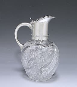 Victorian Sterling Silver Mounted Claret Jug