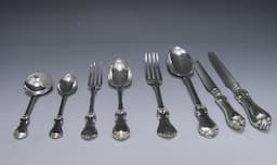Early Victorian Albert Pattern Cutlery Service 1