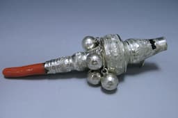 Antique Silver George IV Baby Rattle 1