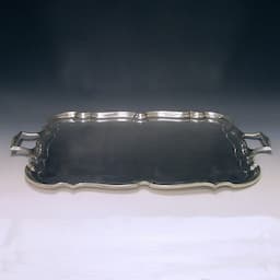 Sterling Silver George V Two Handled Tea Tray 1