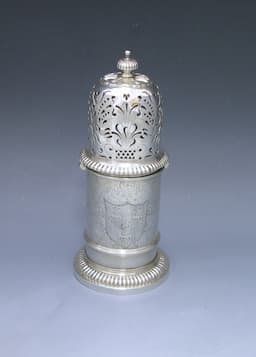 A William &#038; Mary Antique Silver lighthouse? Caster 1
