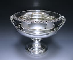 An Edwardian Antique Silver Large Bowl  1