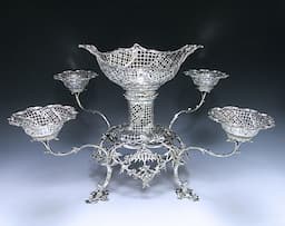 A George III Antique Silver Epergne 1