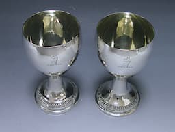A Pair of Irish Provincial Silver Goblets 1
