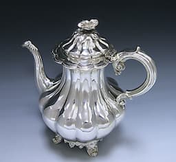 Victorian Antique Sterling Silver Coffee Pot 1
