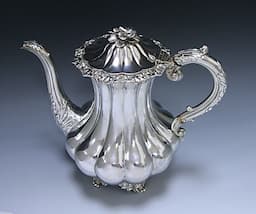A Victorian Antique Sterling Silver Coffee Pot 1