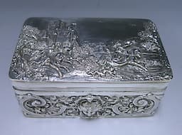 A 19th Century German Silver Box 1