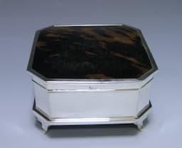 A Tortoiseshell and Silver Jewell Box 1