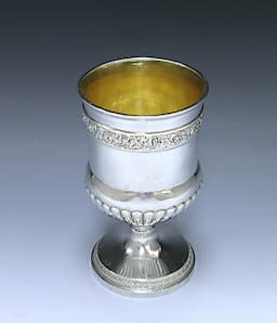 A George III Antique Sterling Silver Goblet 1