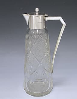 A Victorian Silver and Glass Claret Jug 1