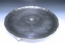 A Large George III Sterling Silver Salver 1