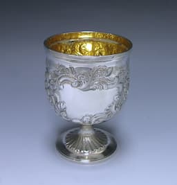George III Antique Sterling Silver Goblet  1