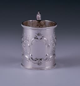 Victorian Antique Sterling Silver Childs Mug  1