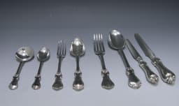 Early Victorian Albert Pattern Cutlery Service 1