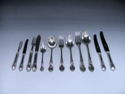 Sterling Silver Laurel & Ribbon? pattern Flatware Service 1