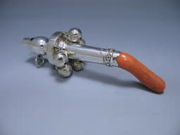 Antique Silver George IV Baby Rattle 1