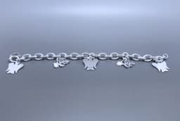 A Sterling Silver Bracelet with Charms 1