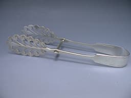 Victorian Antique Silver Asparagus Serving Tongs 1