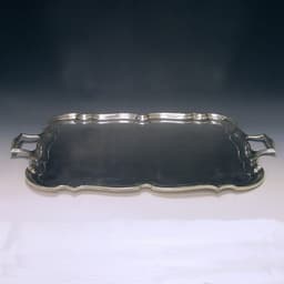 Sterling Silver George V Two Handled Tea Tray 1