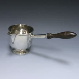 Antique Silver Brandy Pan 1