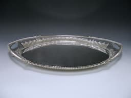 Antique Silver Gallery Tray 1