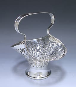 A George V Antique Silver Basket 1