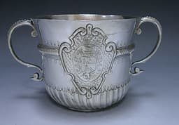 A Queen Anne Britannia Silver Porringer 1