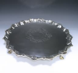 Antique Silver Salver 1