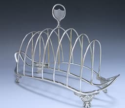 Sterling Silver George III Toast Rack 1