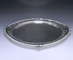 A Victorian shaped Oval Tray 1