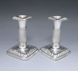 Pair of Edwardian Candlesticks 1