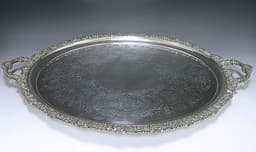 A Victorian Shaped Oval Tray 1