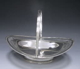 A George III Antique Silver Cake Basket 1