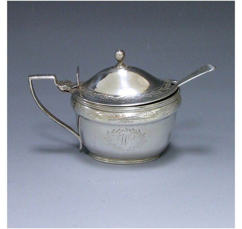 Antique Silver George III Mustard Pot made in 1801