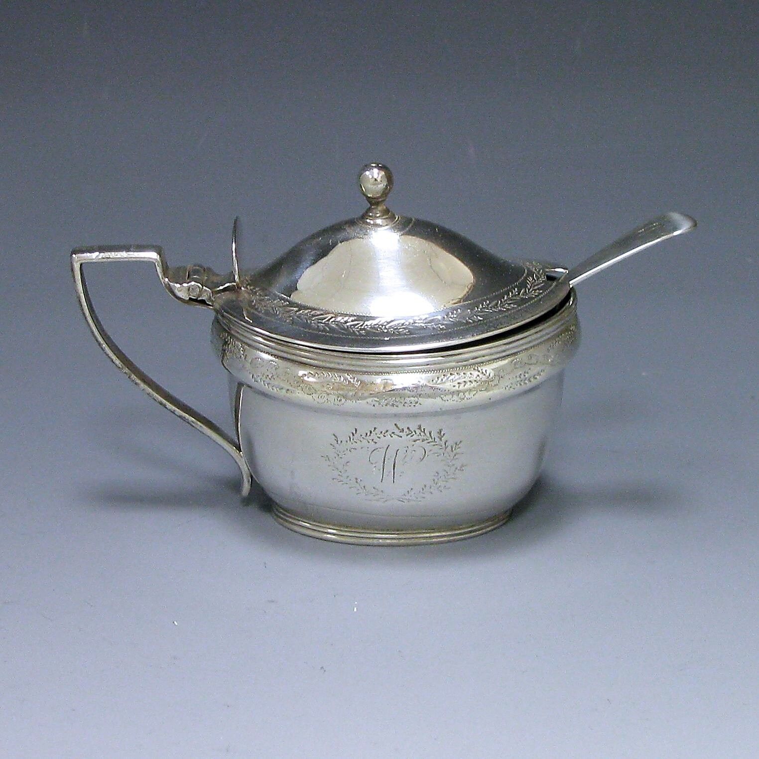 Antique Silver Mustard Pot 1