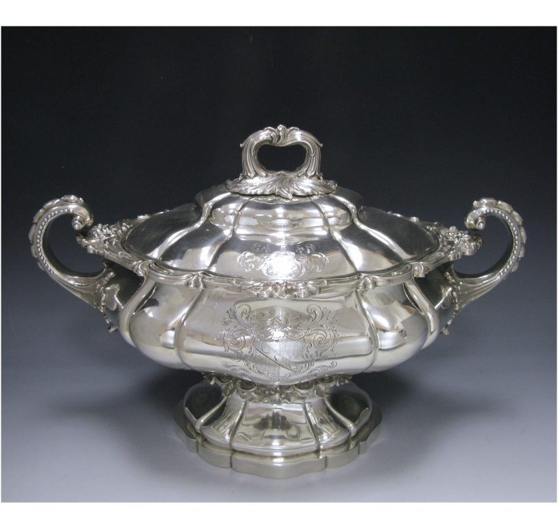 Victorian Sterling Silver Soup Tureen.