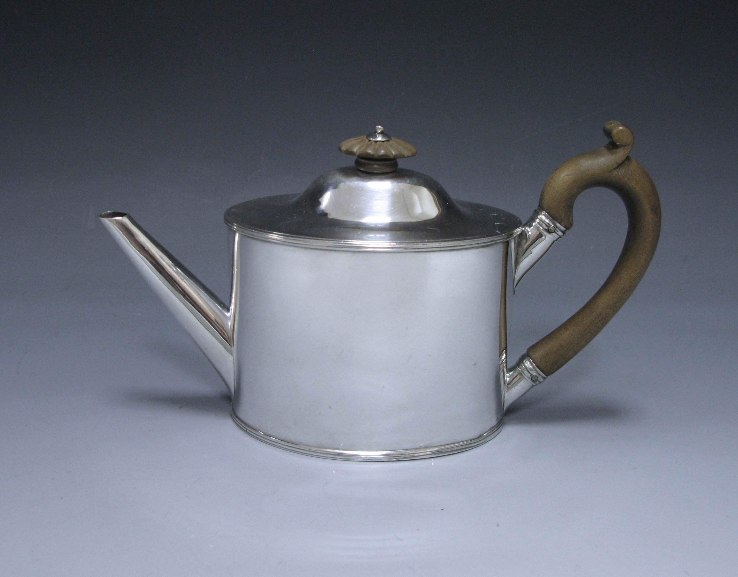 George III Antique Silver Tea Pot 1