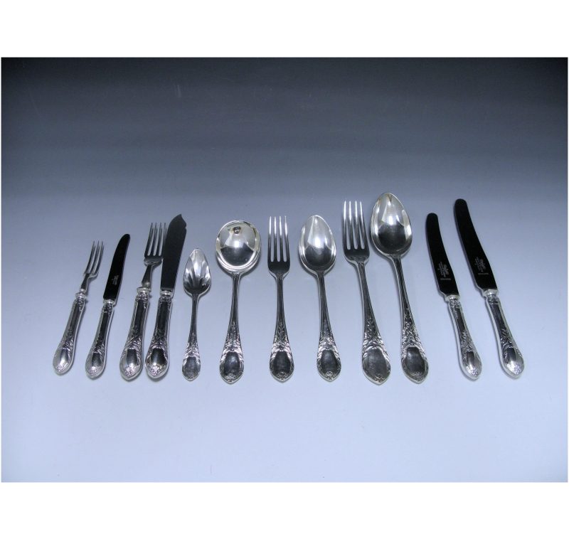 Sterling Silver Laurel & Ribbon Pattern Flatware Service made in 1951-59