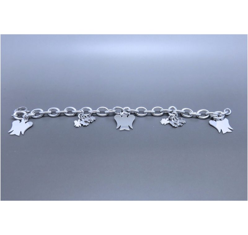 A Sterling Silver Bracelet with Charms