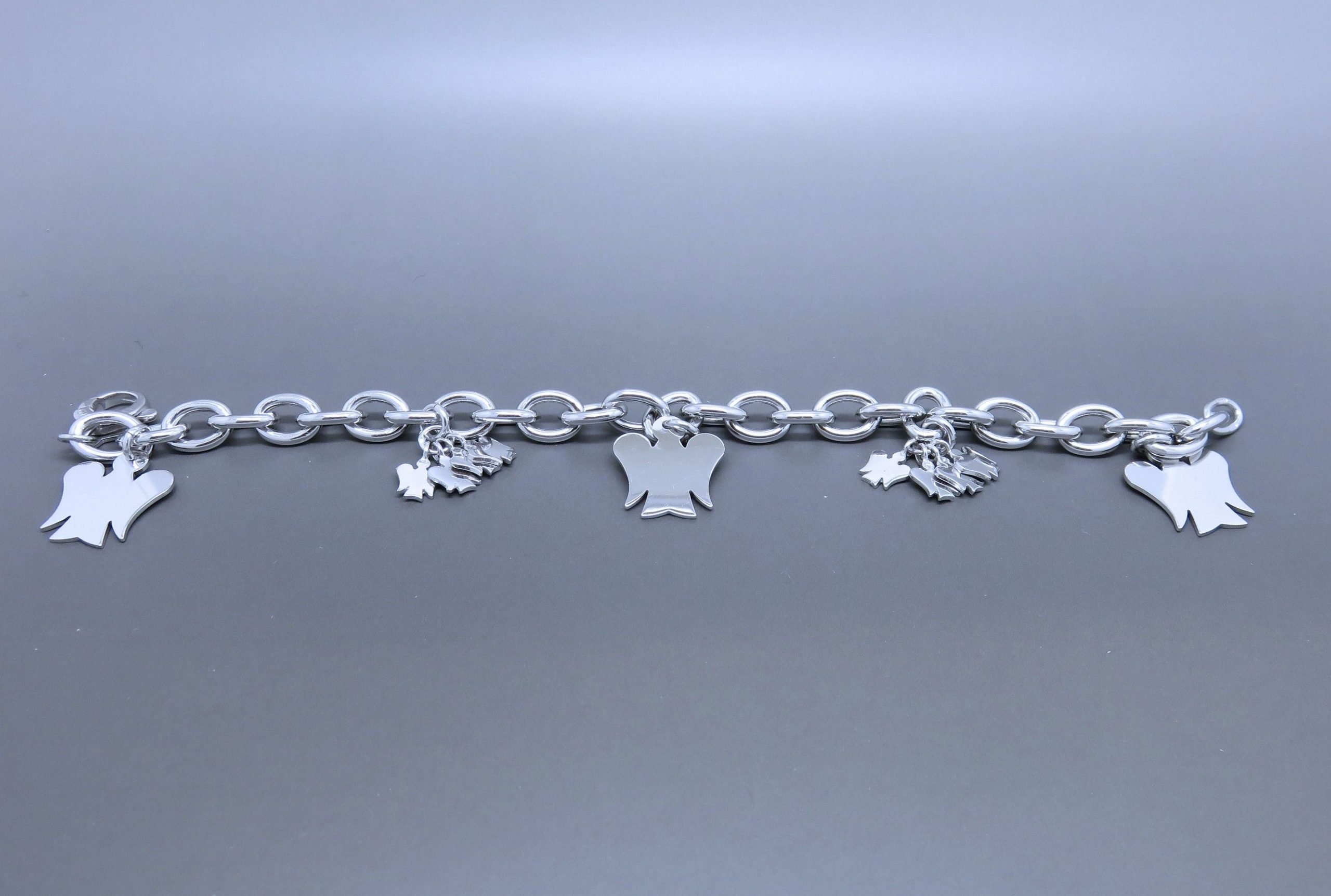 A Sterling Silver Bracelet with Charms  1