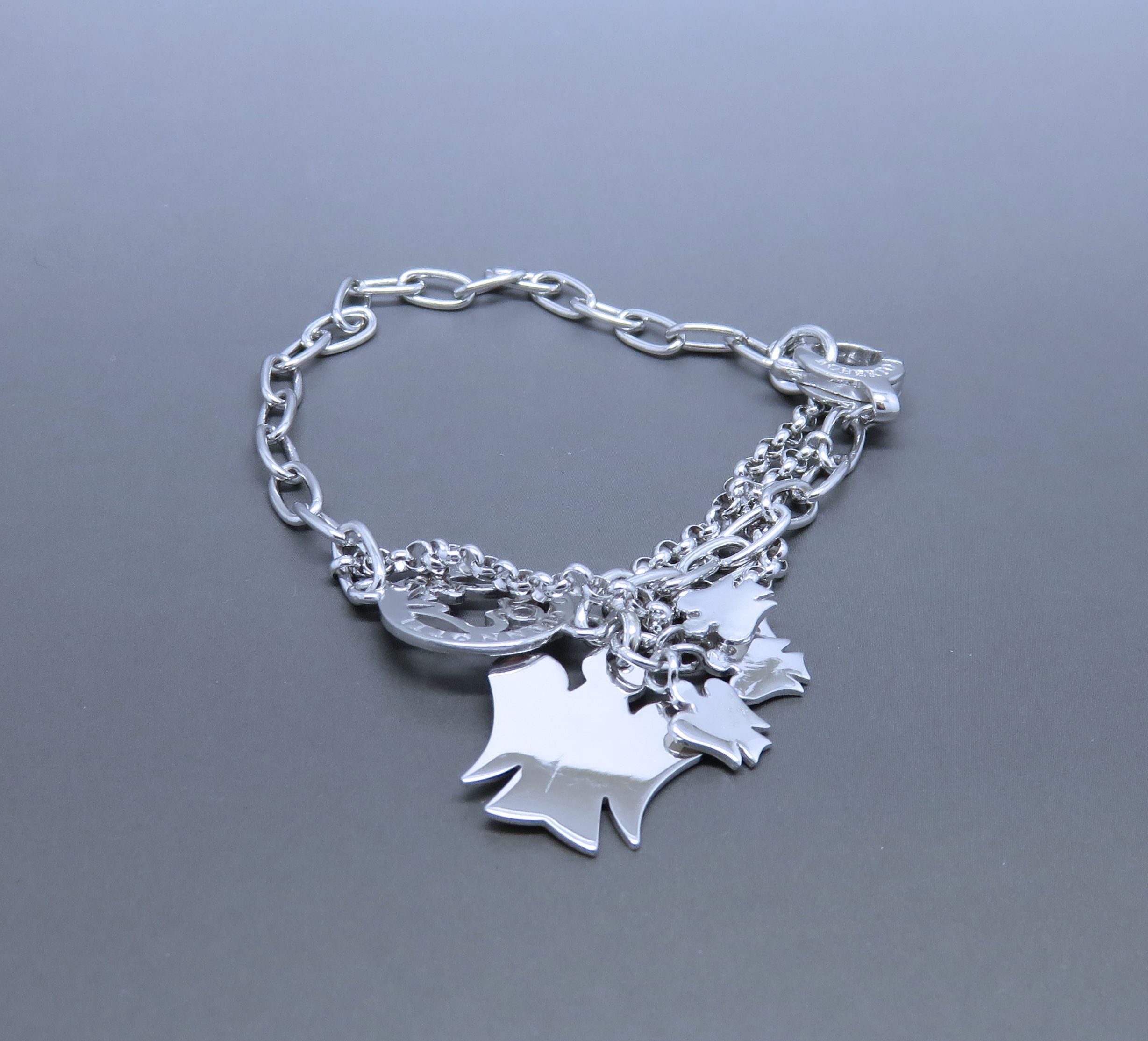 Sterling Silver Bracelet with Charms  1