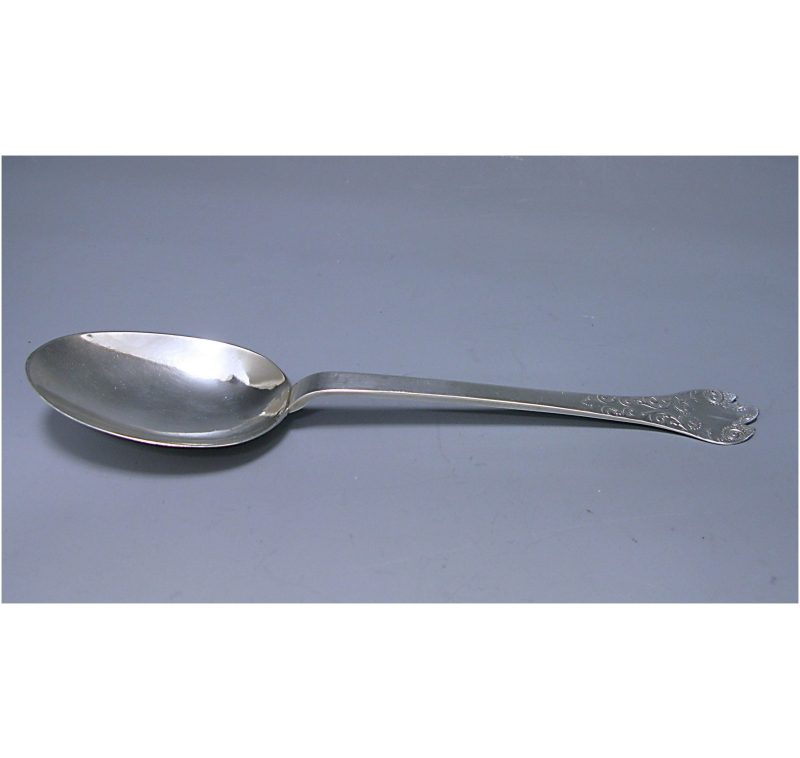 Antique Silver William & Mary Lace-Back Trefid Spoon made in c.1690