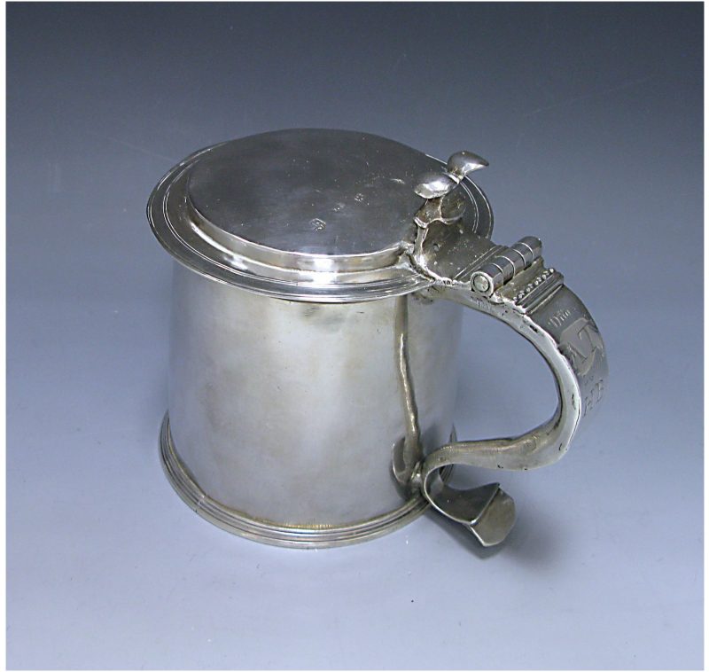 Antique Silver Charles II Tankard made in 1677