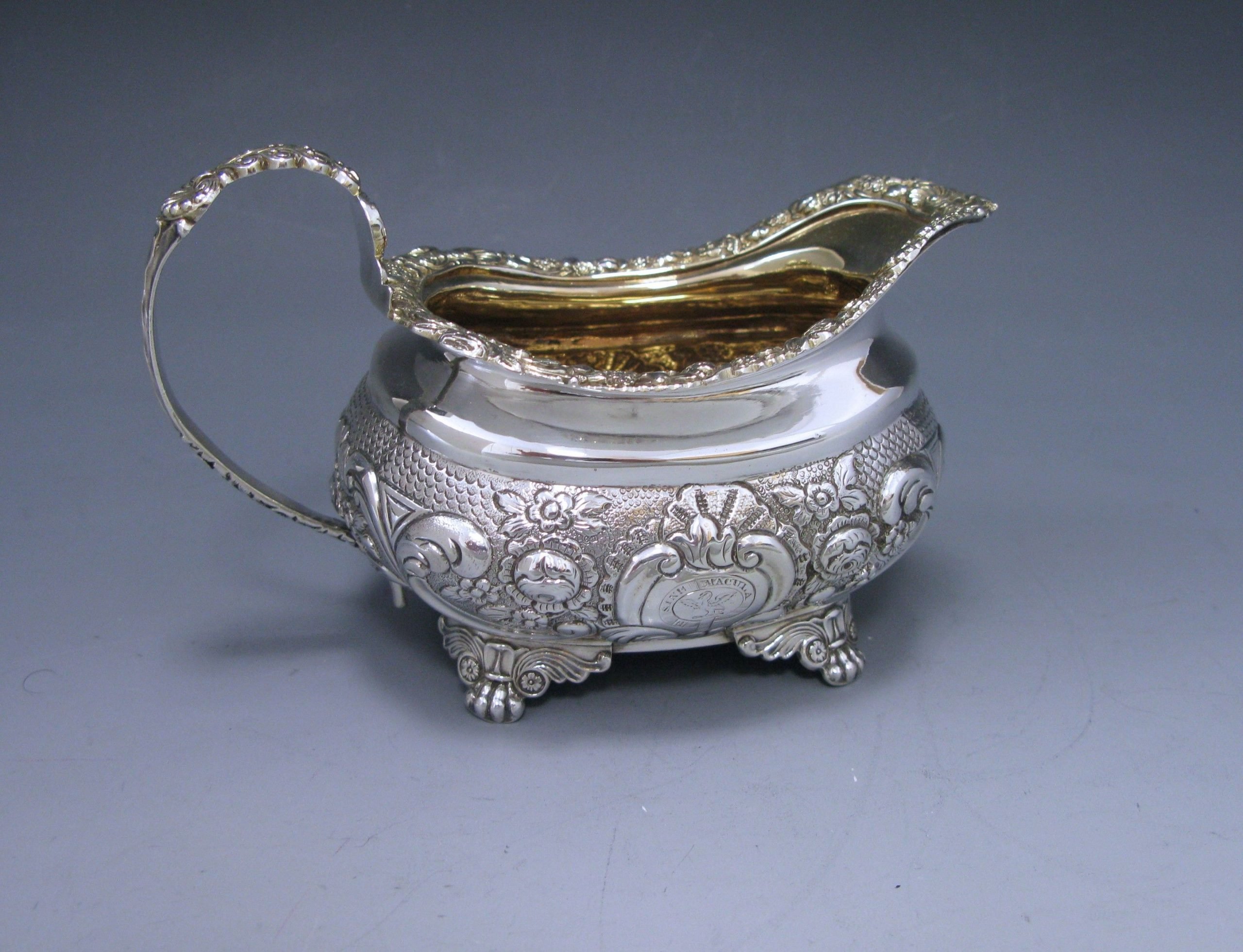 A George III Antique Silver Cream Jug 1