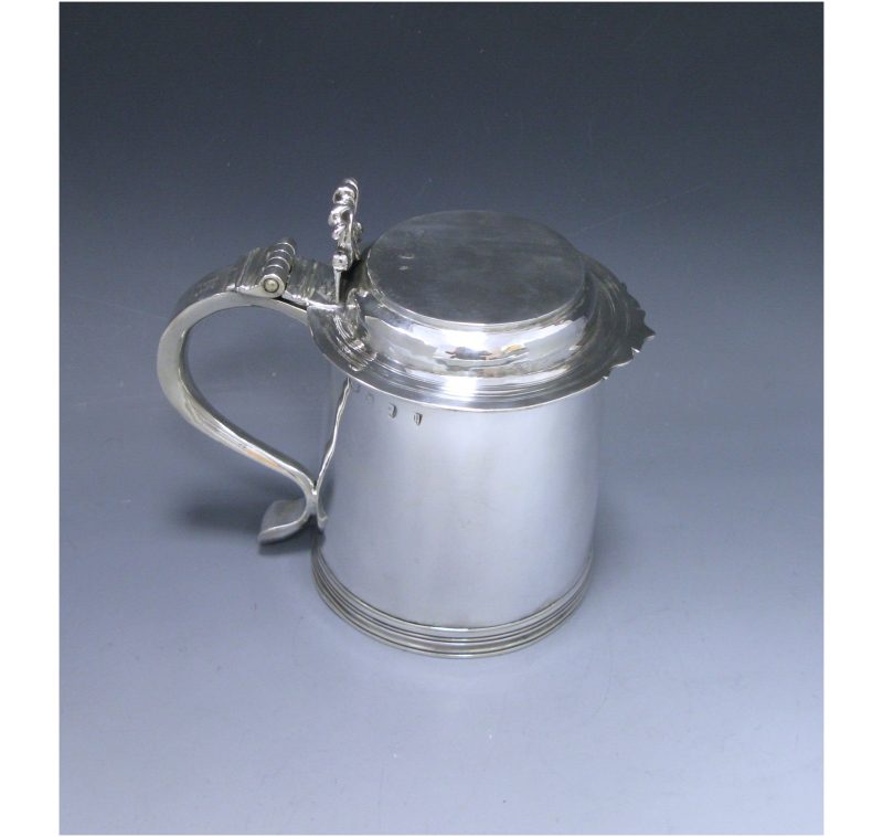 A Queen Anne Antique Silver Tankard